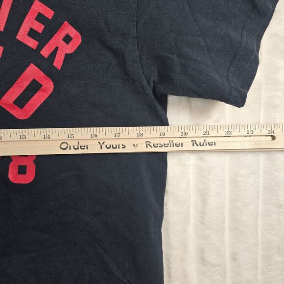 Manchester United Red Devils Men's Black Red Logo T-Shirt Size M - Picture 7 of 8